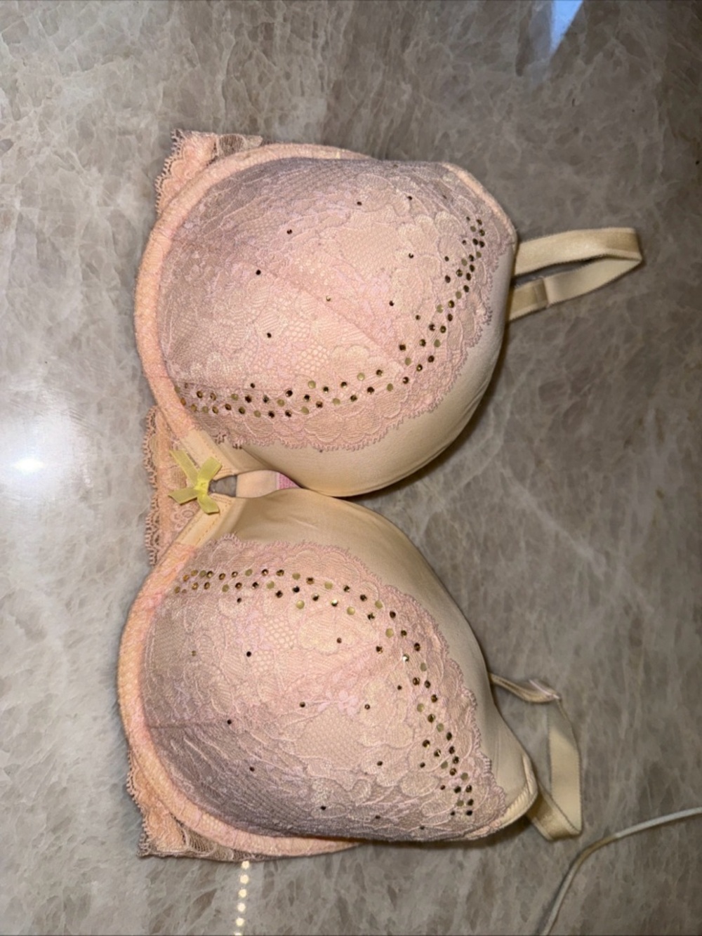 Victoria's Secret Black Floral Dream angels Push-Up bra